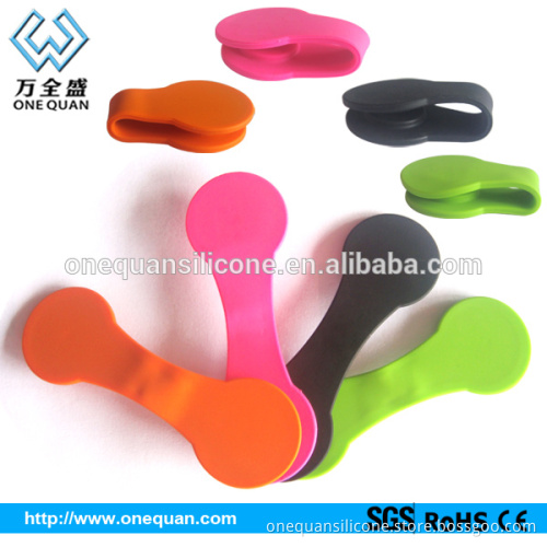 magnetica silicone cable winder silicone magnet clips